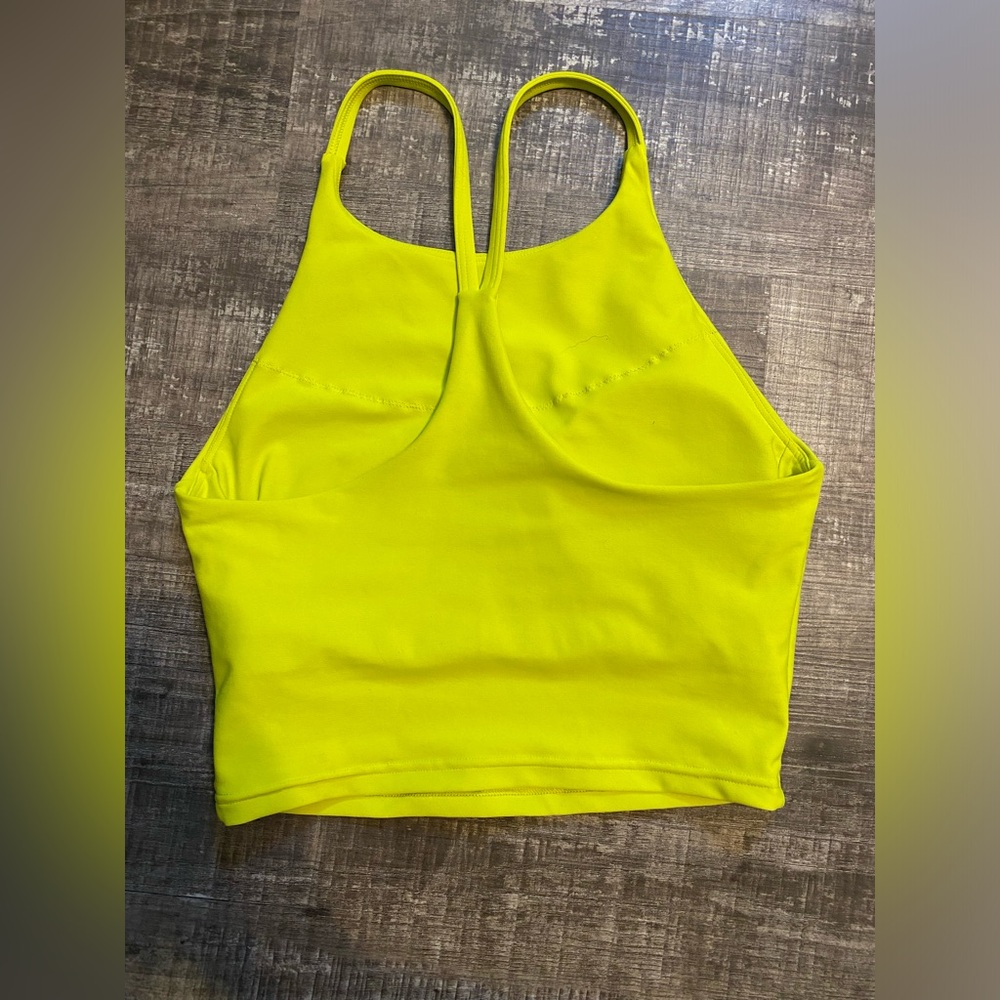 Old Navy Razor Back Longline Lime Sports Bra